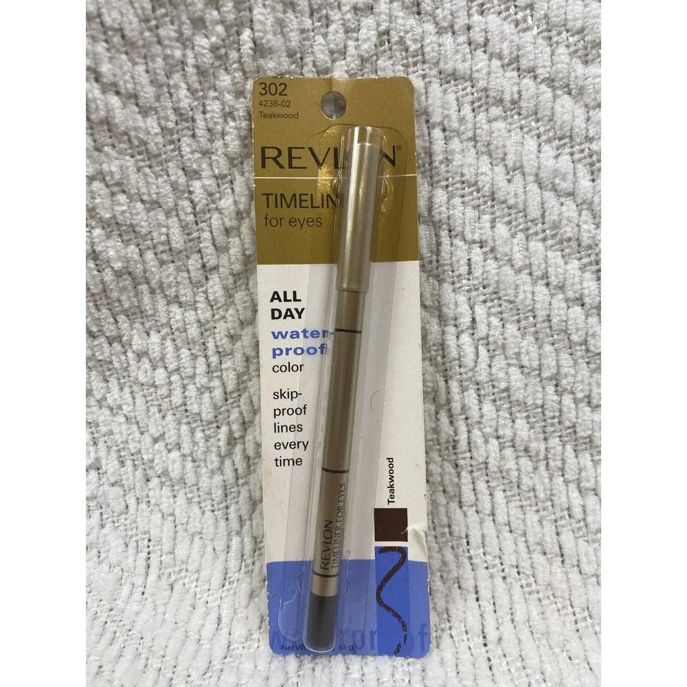 Revlon Timeliner All Day Waterproof Eyeliner (4238-02)  0.04 oz USA 302 Teakwood